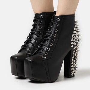 Jeffrey Campbell ‘lita’ Studded Platform spikes Havana Sz 6.5